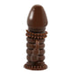 Chocolate Cock Sleeve w/Ribbed Shaft and Clit Stim