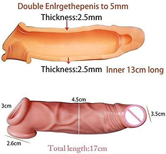 6.5 inch Realistic Penis Extender Sleeve