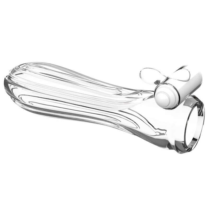 Clear Spiked Cock Sleeve w/ Bullet Vibrator